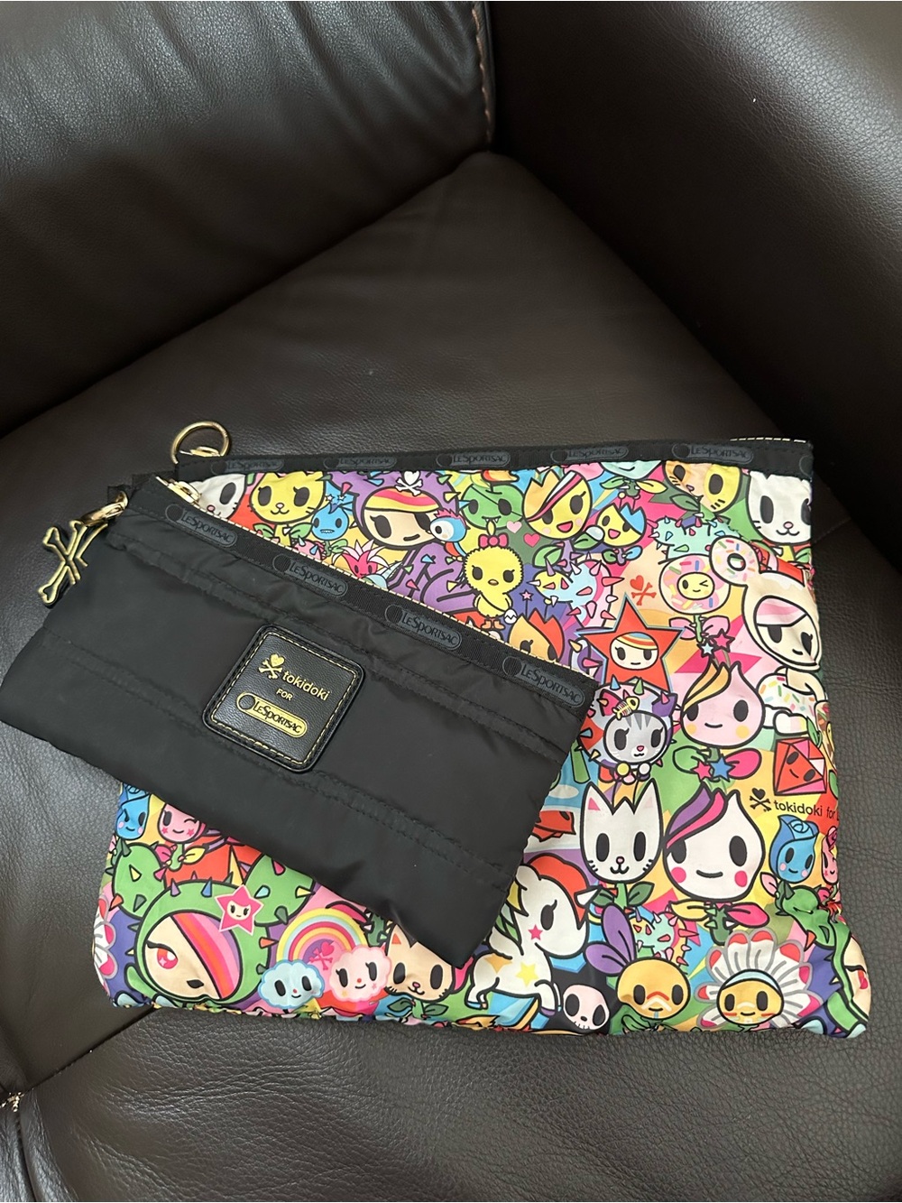 Tokidoki x LeSportsac Gioia Two-pouch Set in Tulipets Character Pouch Set - Picture 3 of 10
